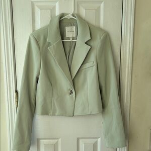 Avec Les Filles Women's Light Green Blazer